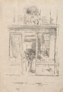 The Laundress-1894年的多芬广场洗衣店。 作者 詹姆斯·阿博特·麦克尼尔·惠斯勒