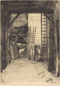 烧石灰的人》，1859年。 作者 詹姆斯·阿博特·麦克尼尔·惠斯勒