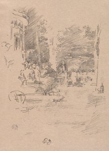 里博特咖啡厅（1894年）。 作者 詹姆斯·阿博特·麦克尼尔·惠斯勒