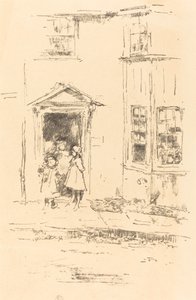 小门洞，莱姆雷吉斯，1895年。 作者 詹姆斯·阿博特·麦克尼尔·惠斯勒