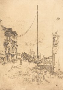 小桅杆》，1880年。 作者 詹姆斯·阿博特·麦克尼尔·惠斯勒