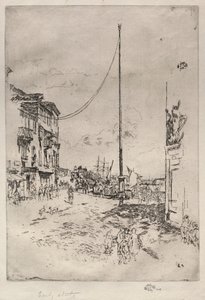 小桅杆，1880年。 作者 詹姆斯·阿博特·麦克尼尔·惠斯勒