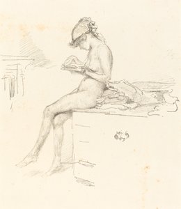 小裸体模特，雷丁，18891890。 作者 詹姆斯·阿博特·麦克尼尔·惠斯勒