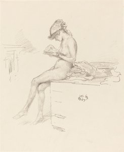 小裸体模特，雷丁，18891890。 作者 詹姆斯·阿博特·麦克尼尔·惠斯勒