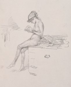 《小裸模特读》，1890年。