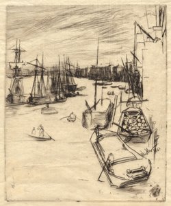 The Little Rotherhithe, 1861年。 作者 詹姆斯·阿博特·麦克尼尔·惠斯勒