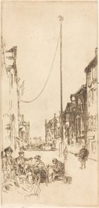 桅杆》，18791880。 作者 詹姆斯·阿博特·麦克尼尔·惠斯勒