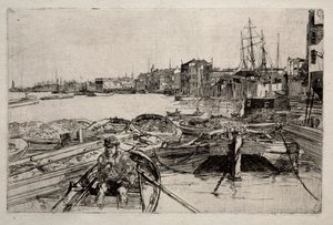 泳池，1859年。 作者 詹姆斯·阿博特·麦克尼尔·惠斯勒