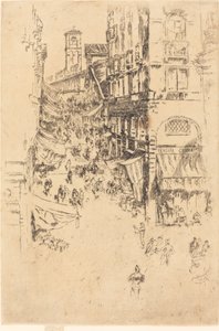 里亚托饭店，1880年。 作者 詹姆斯·阿博特·麦克尼尔·惠斯勒