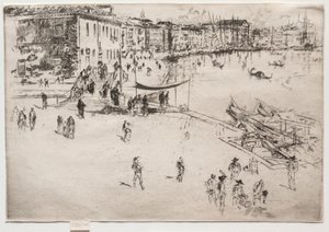 里瓦（Riva），1886年第2号。 作者 詹姆斯·阿博特·麦克尼尔·惠斯勒