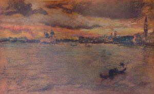 1880年，1904年，日落，暴风雨 作者 詹姆斯·阿博特·麦克尼尔·惠斯勒