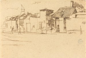 天鹅餐厅，切尔西，1872年。 作者 詹姆斯·阿博特·麦克尼尔·惠斯勒