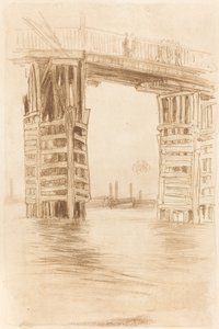 高大的桥，1878年。 作者 詹姆斯·阿博特·麦克尼尔·惠斯勒