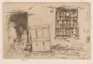 乡村甜品店，约 1884-86 年（蚀刻版画；纸上水墨） 作者 詹姆斯·阿博特·麦克尼尔·惠斯勒
