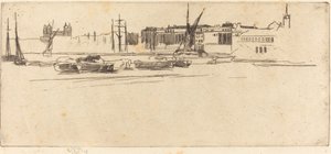白塔，约1875年。 作者 詹姆斯·阿博特·麦克尼尔·惠斯勒