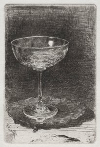 酒杯，1858年。 作者 詹姆斯·阿博特·麦克尼尔·惠斯勒