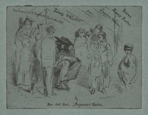 十二幅自然蚀刻画的扉页，1858年。 作者 詹姆斯·阿博特·麦克尼尔·惠斯勒