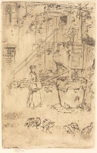 火鸡，1880年。 作者 詹姆斯·阿博特·麦克尼尔·惠斯勒