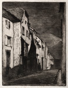 自然界的十二次蚀刻：萨维尔大街，1858年。 作者 詹姆斯·阿博特·麦克尼尔·惠斯勒