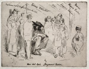 自然界的十二刻：标题页-Delauney Sketching，1858年。 作者 詹姆斯·阿博特·麦克尼尔·惠斯勒