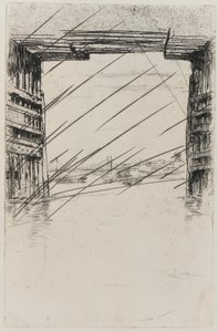 老巴特西桥下，1879年。 作者 詹姆斯·阿博特·麦克尼尔·惠斯勒