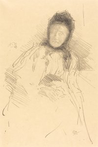 哈登夫人的未完成素描，1895年。 作者 詹姆斯·阿博特·麦克尼尔·惠斯勒