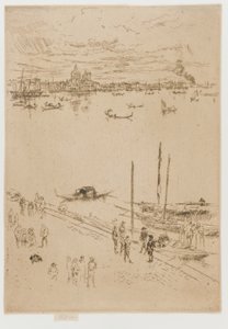 直立的威尼斯，1879-1880。 作者 詹姆斯·阿博特·麦克尼尔·惠斯勒