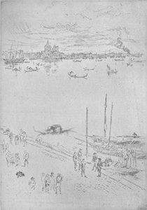 直立的威尼斯，c1880，1904年 作者 詹姆斯·阿博特·麦克尼尔·惠斯勒