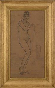 裸体站立的维纳斯，1869年。 作者 詹姆斯·阿博特·麦克尼尔·惠斯勒