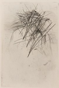 戴帽子的惠斯勒，1859年。 作者 詹姆斯·阿博特·麦克尼尔·惠斯勒