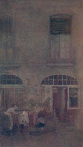 白色和灰色迪耶普万怡酒店，1885年，1904年 作者 詹姆斯·阿博特·麦克尼尔·惠斯勒