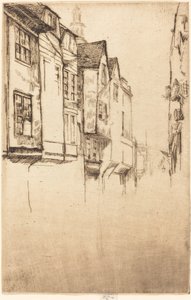 威奇街，1877年。 作者 詹姆斯·阿博特·麦克尼尔·惠斯勒