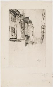 威奇街，伦敦，1877年。 作者 詹姆斯·阿博特·麦克尼尔·惠斯勒