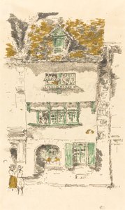 黄房子，兰尼昂，1893年。 作者 詹姆斯·阿博特·麦克尼尔·惠斯勒