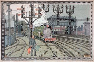 工作》，约1910年 作者 詹姆斯·阿克曼