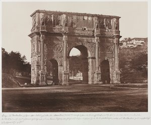 君士坦丁拱门，罗马，约1858年。