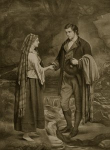 1785年罗伯特伯恩斯和高地玛丽的订婚，来自&39;哈钦森的英国民族故事&39;，c.1923