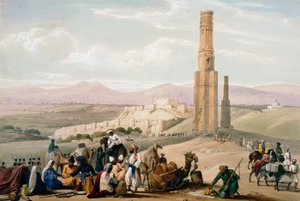 甘孜的要塞和城堡，第一次英阿战争（1838-1842 c1850）。
