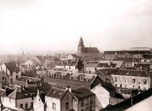 安特卫普天际线，1898年。