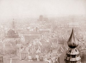 安特卫普天际线，1898年。
