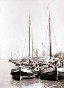 鹿特丹运河船，1898年。 作者 詹姆斯·巴特金