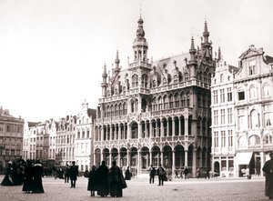 集市广场，布鲁塞尔，1898年。