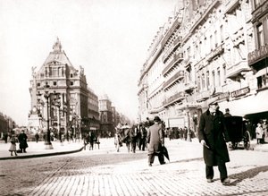 街景，布鲁塞尔，1898年。