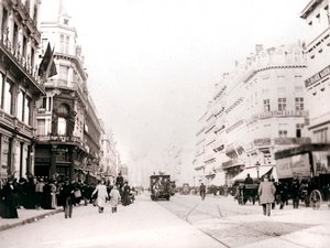 街景，布鲁塞尔，1898年。