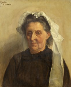 戴白帽子的老女人，1903年