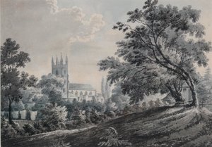 1925年，Duppas Hill Terrace的克罗伊登教堂 作者 詹姆斯·伯恩