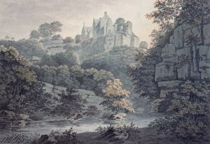 在爱丁堡附近的Hawthornden城堡 作者 詹姆斯·伯恩