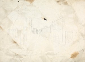 寺庙遗址草图 作者 詹姆斯·布鲁斯