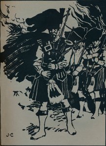 里卡多·斯蒂芬斯·巴拉德的插图，地狱吹笛者，c1912