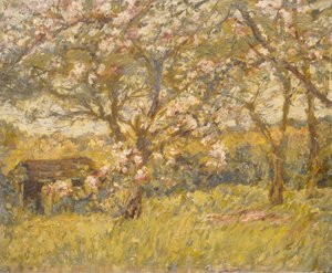 苹果花（布面油画） 作者 詹姆斯·查尔斯